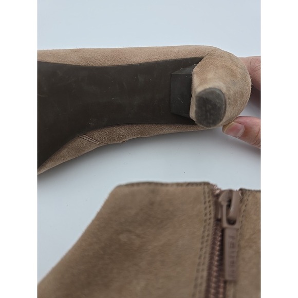 Tsubo Beige Suede Leather Zip Ankle Boots Womens‎ Size 6.5 Style 1002528-Mink - Picture 8 of 12